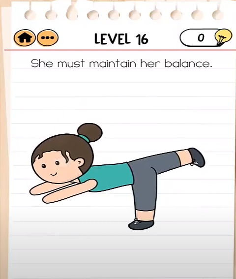 Brain Test 2 Fitness With Cindy Level 16 She must maintain her balance in  2023